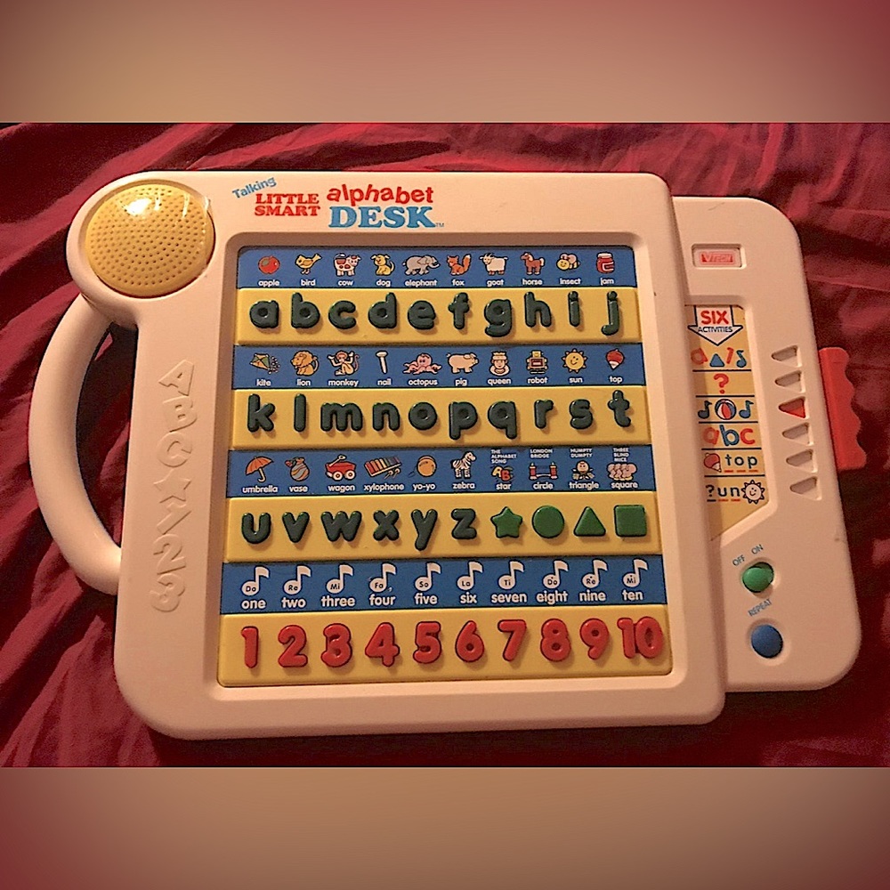Rare Vintage Vtech Talking Little Smart Alphabet Desk Preschool Kindergarten Toy